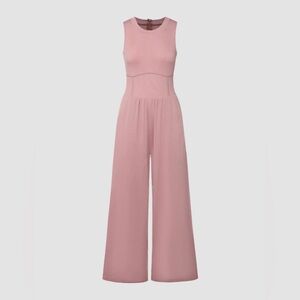 Pink Sleeveless Jumpsuit